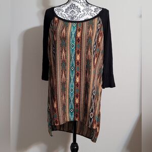 Brittany Black western style top